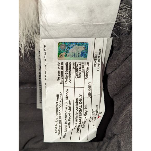 Canada Goose Aviator Hat, Gray, S/M - Picture 7 of 10